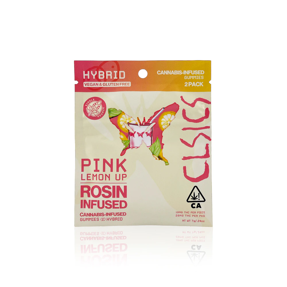 CLSICS - CLSICS - Edible - Pink Lemon Up - 2-Pack - Live Rosin Gummies - 100MG Main Image