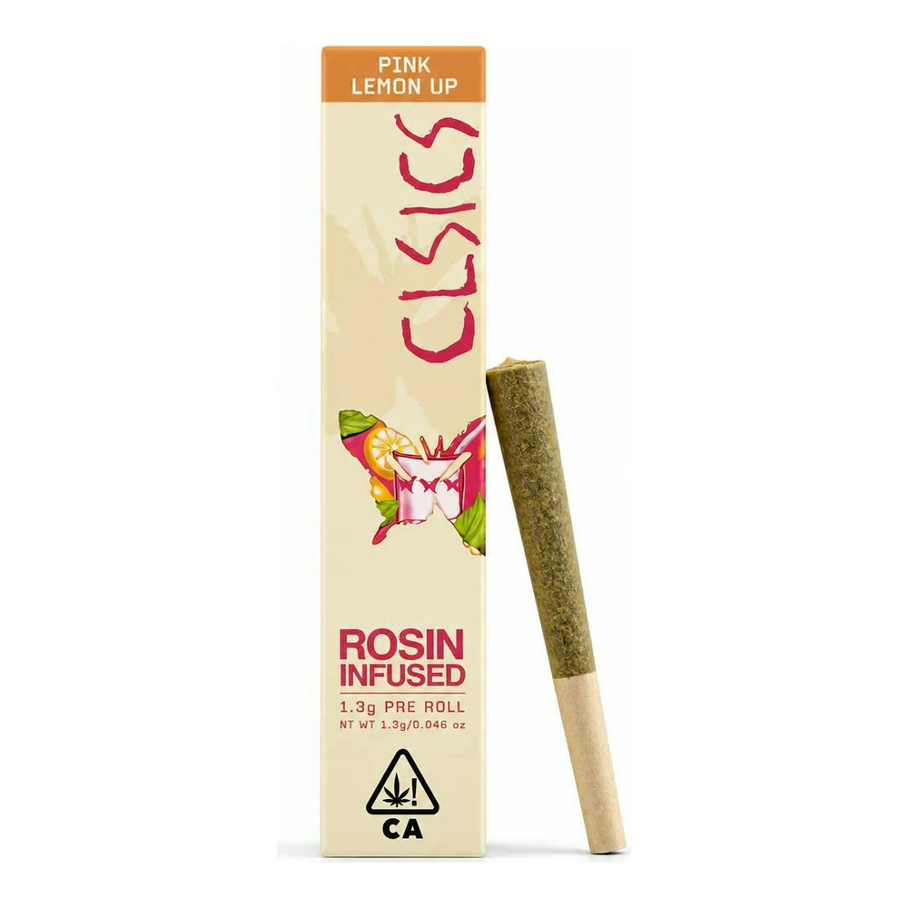 CLSICS - CLSICS | Pink Lemon Up | Live Rosin Infused Pre-Roll | 1.3g Main Image