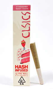CLSICS - CLSICS | Strawberry Sweet Tooth | Hash Infused Pre-Roll | 1g