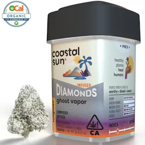 COASTAL SUN - Coastal Sun | Ghost Vapor | Diamond Infused Flower | 7g