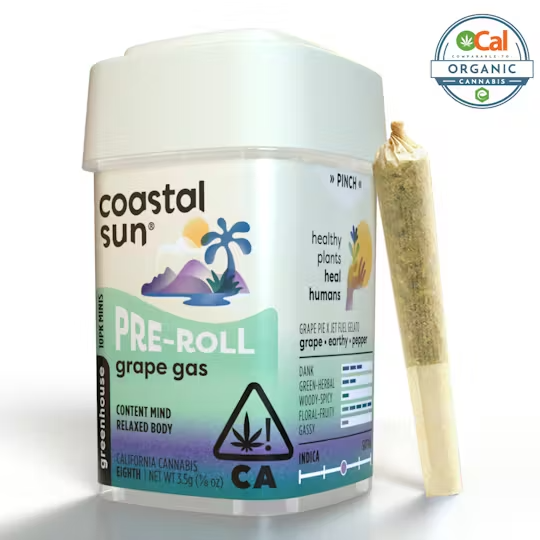 Coastal Sun | Ocal | Grape Gas | Pre-Rolls | 10pk