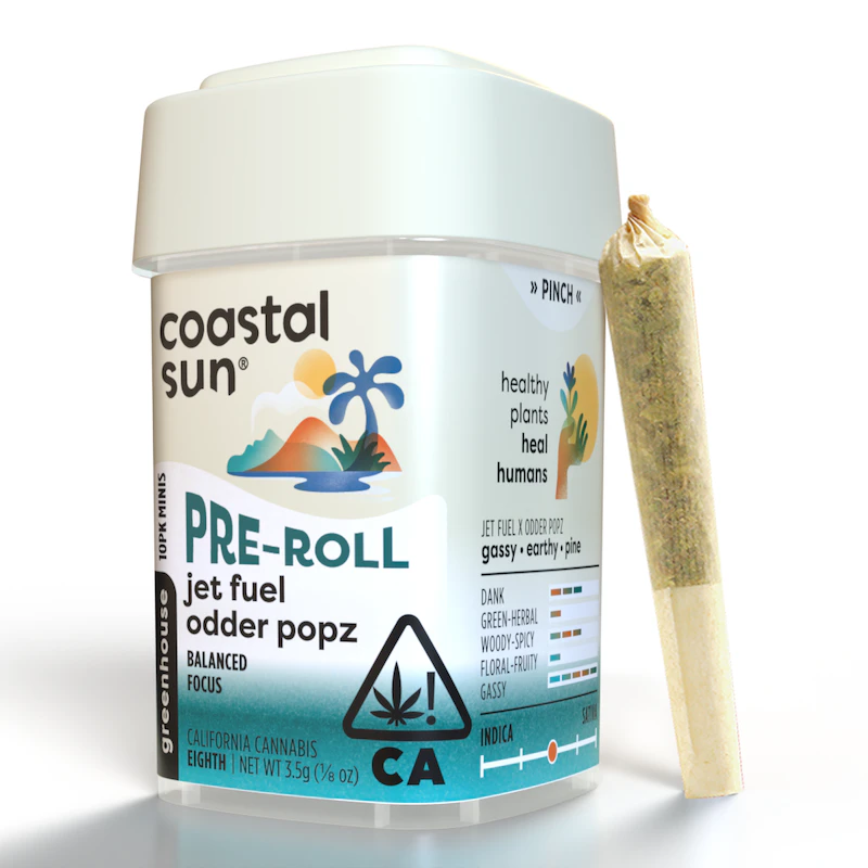 Coastal Sun - 10pk - Jet Fuel Odder Popz - 3.5g (H) - Coastal Sun Main Image