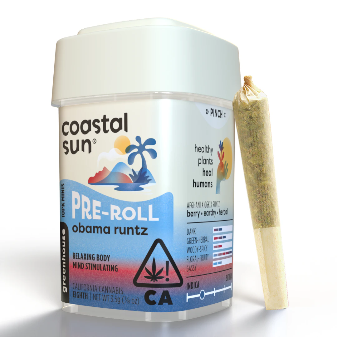 Coastal Sun - 10pk - Obama Runtz - 3.5g (IH) - Coastal Sun Main Image