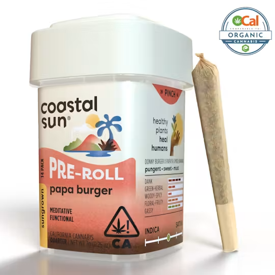Coastal Sun | Ocal | Papa Burger | Pre-Rolls | 14pk