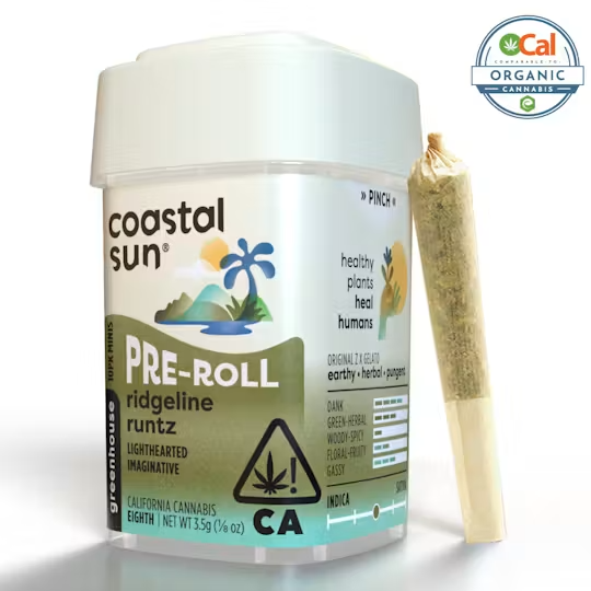 Coastal Sun | Ocal | Ridgeline Runtz | Pre-Rolls | 10pk