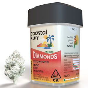 COASTAL SUN - Coastal Sun | Strawnana Mac | Diamond Infused Flower | 7g