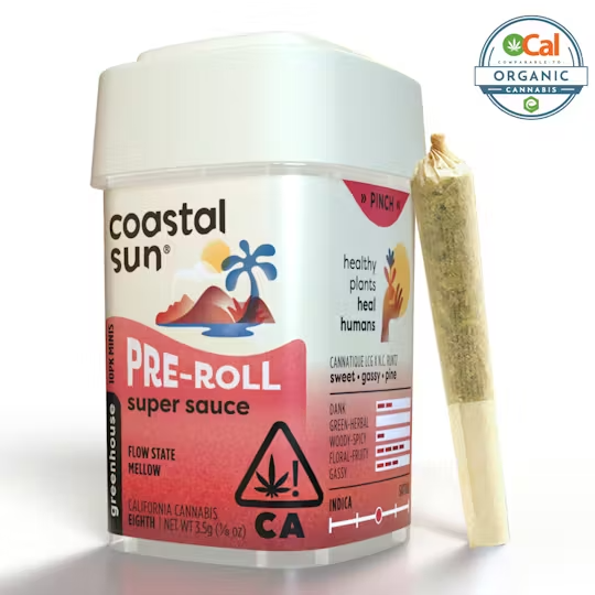 Coastal Sun | Ocal | Super Sauce | Pre-Rolls | 10pk