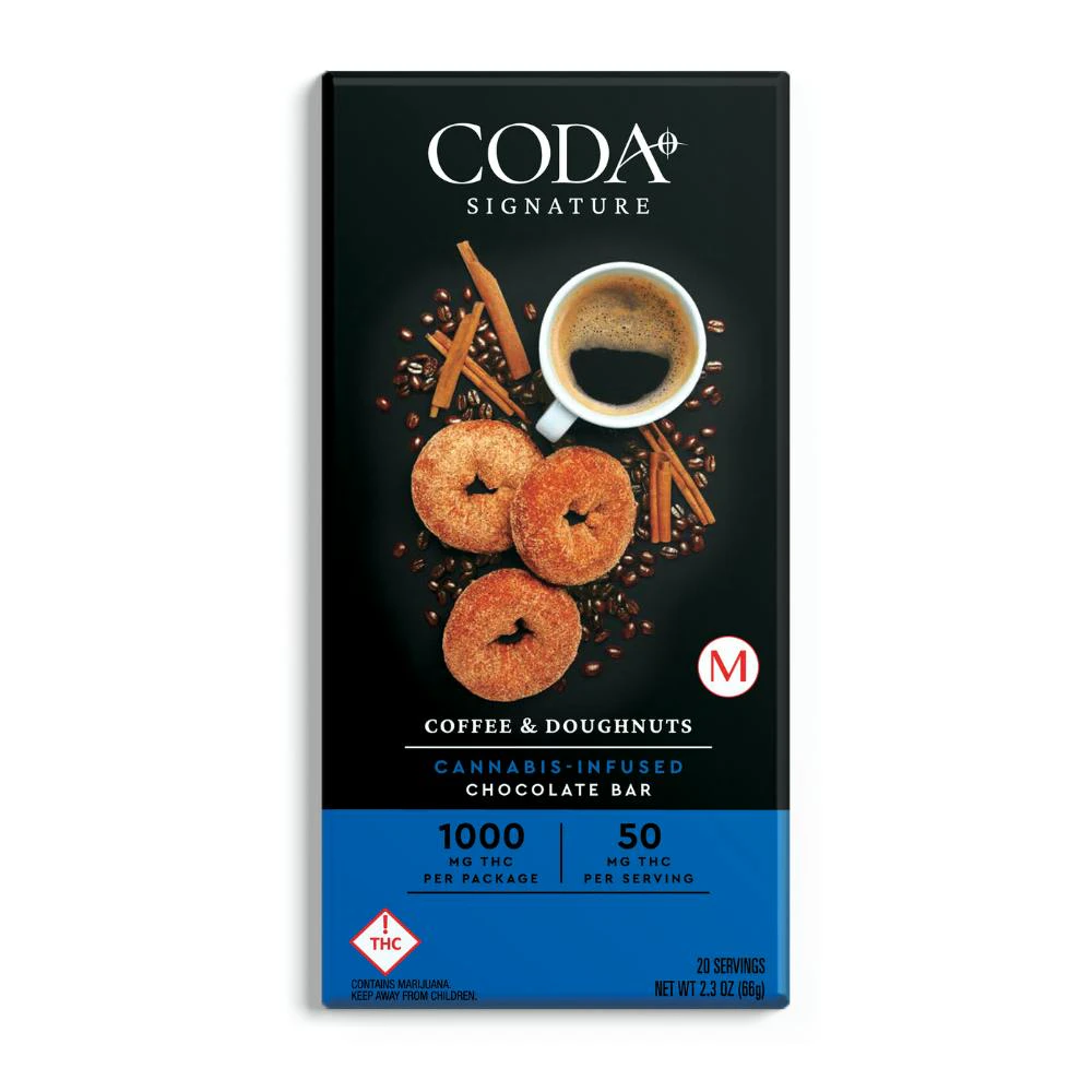 Escape Artists - Coda Bars - Coffee and Doughnuts - 1000mg Main Image