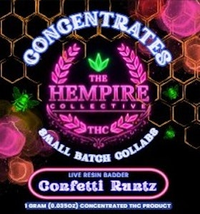 THE HEMPIRE COLLECTIVE - THC - Confetti Runtz Terp Badder 1g