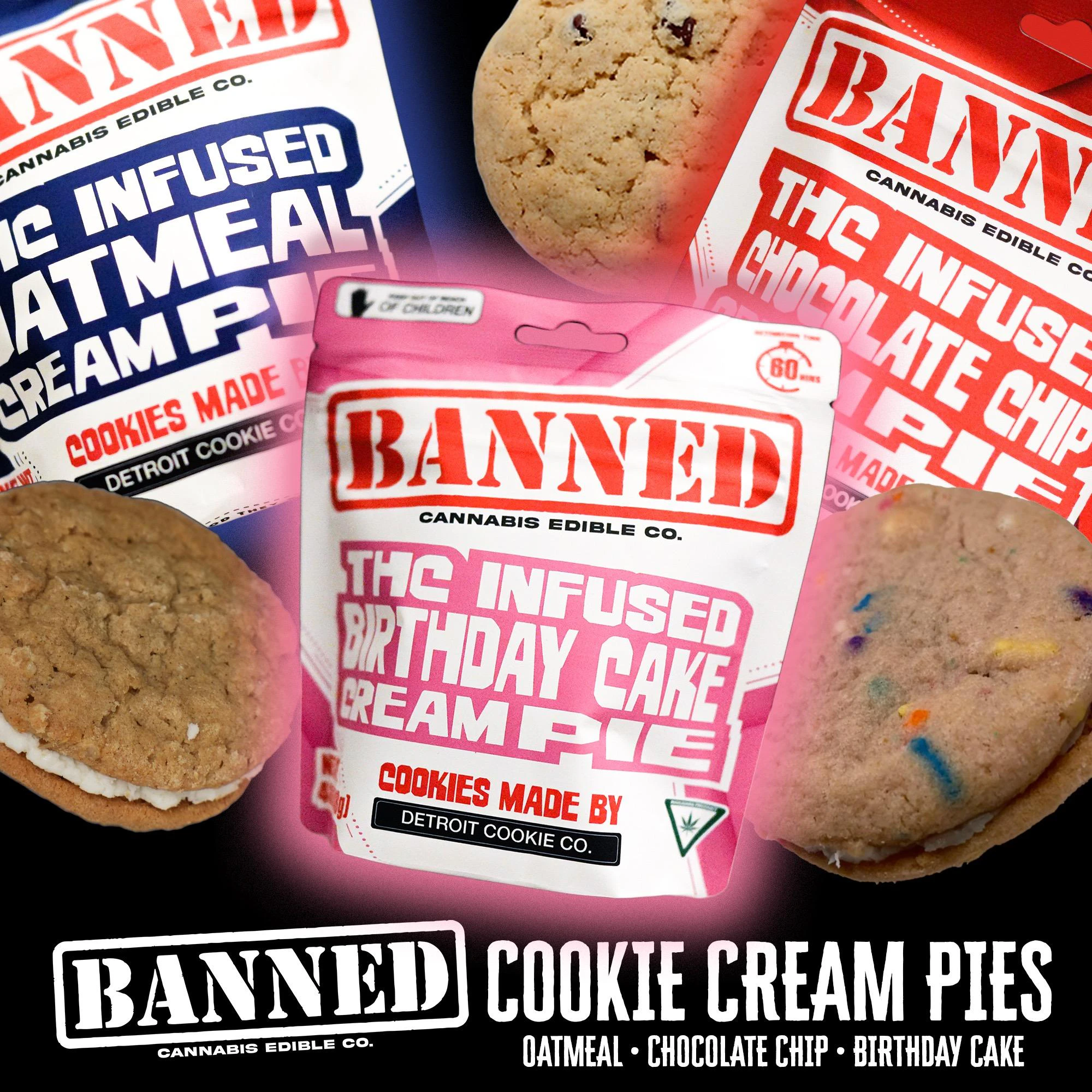 Banned - Banned - Chocolate Chip Creampies - 200mg Main Image
