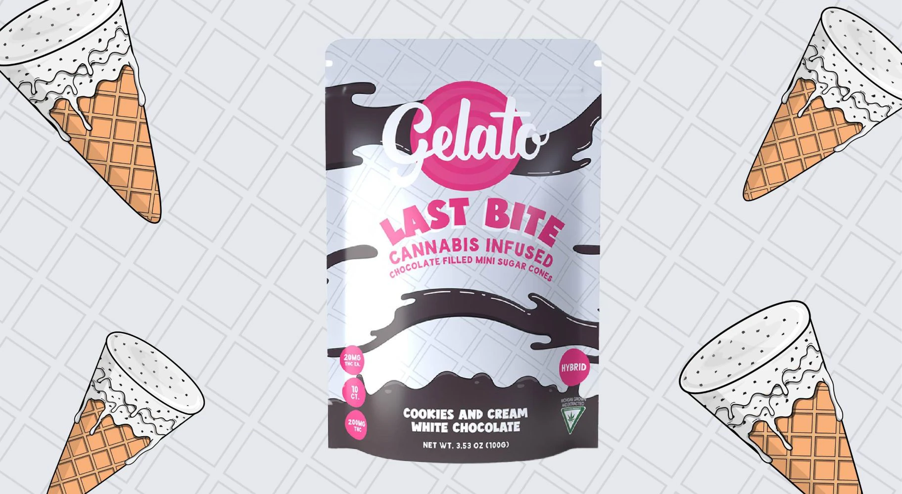 Gelato - Gelato | Last Bite Cones | Cookies and Cream  Main Image