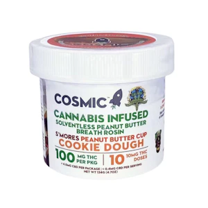 Cosmic Edibles - S'MORES PEANUT BUTTER CUP SOLVENTLESS ROSIN COOKIE DOUGH 100MG - COSMIC EDIBLES