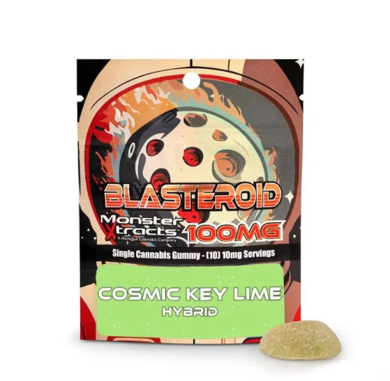 Monster Extracts - Monster Xtracts Cosmic Key Lime Blasteroid Gummy 100mg Main Image