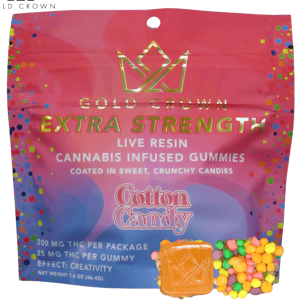 Gold Crown - Gold Crown 200MG - Cotton Candy Nerds Edibles