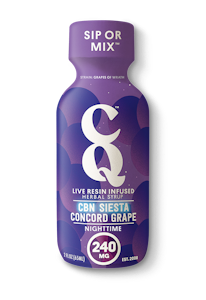 CQ Drinks - CQ - Live Resin Syrup | Concord Grape 200mg 40mg CBN