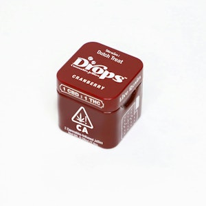 DROPS - Cranberry - (Banana Punch) - 1:1 THC/CBD - Rosin Gummy - 2pc - 100mg