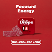 Cranberry, Focused Energy, 1:1:1:1 THC:CBD:CBG:CBC, 2 pack