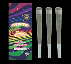 Crème De Canna | Orange Creamsicle | Terpys Diamond Infused Pre-Roll 3pk | 3g