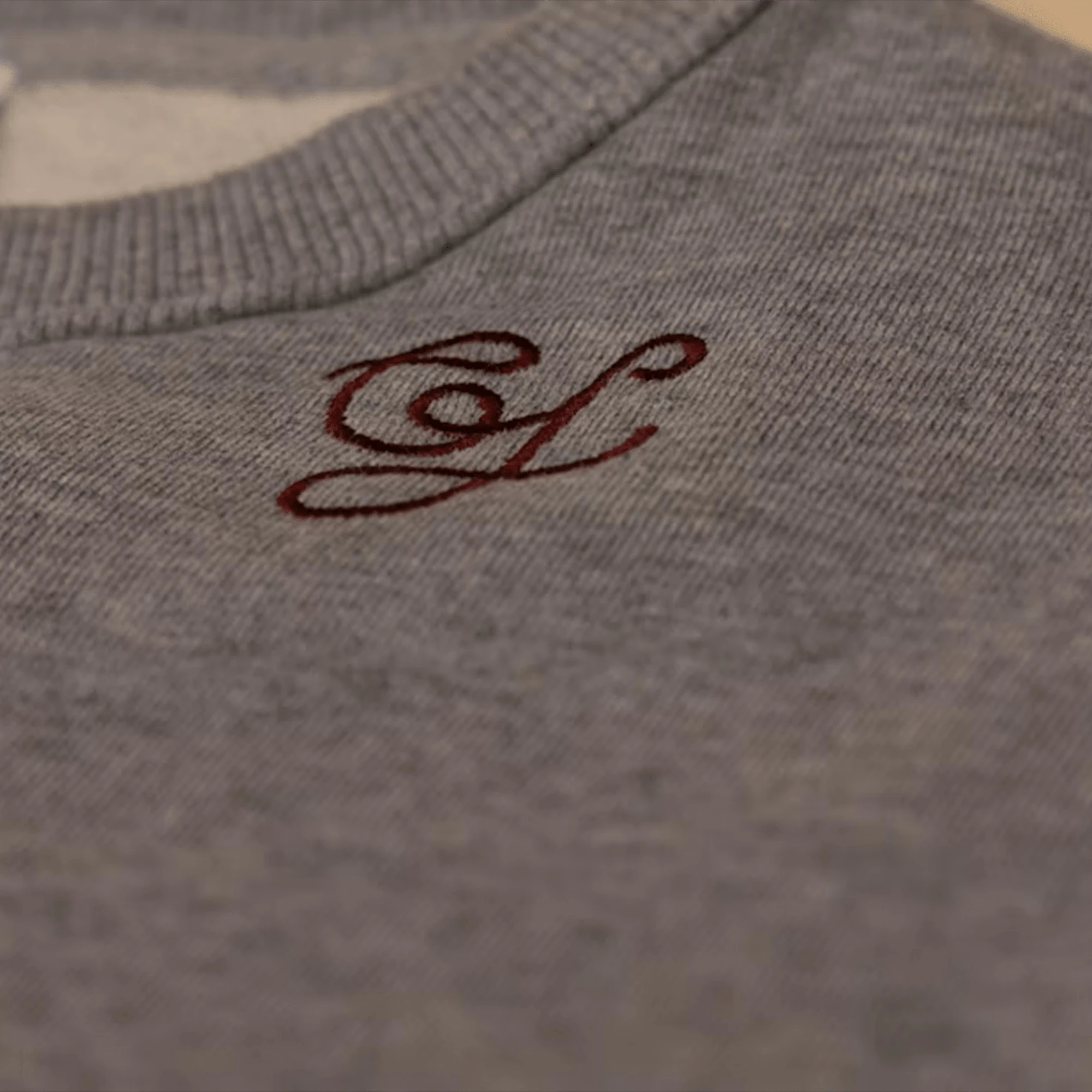 Charlie Fox - Cropped Sweatshirt with Burgundy Logo Main Image