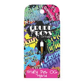 Crude Boys - Fruity Peb OG -  510 1G Cartridge