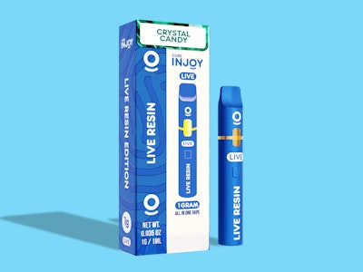 CURE INJOY - Cure Injoy - Crystal C@ndy - 1g Live Resin All-In-One Vape