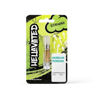 HELLAVATED - Durban Poison Strainz Cartridge 1g