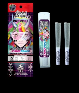 SMOKEN PROMISES - Smoken Promises - Cyber Punch - 1g Pre Rolls - 2pk