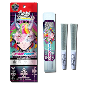 SMOKEN PROMISES - [Smoken Promises] Pre Roll 2 Pack - 1g - Cyber Punch (I/H)