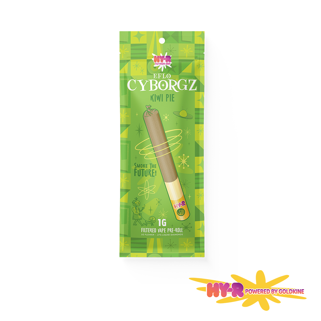 Hy-R - Cyborgz Kiwi Pie 1.27g Vape:PreRoll Combo - The H... Hy-R - Cyborgz Kiwi Pie 1.27g Vape:PreRoll Combo - The H...