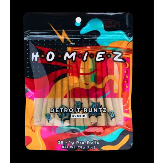 HOMIEZ - Homiez - Detroit Runtz 1G Pre-Roll (28 Pack) Main Image