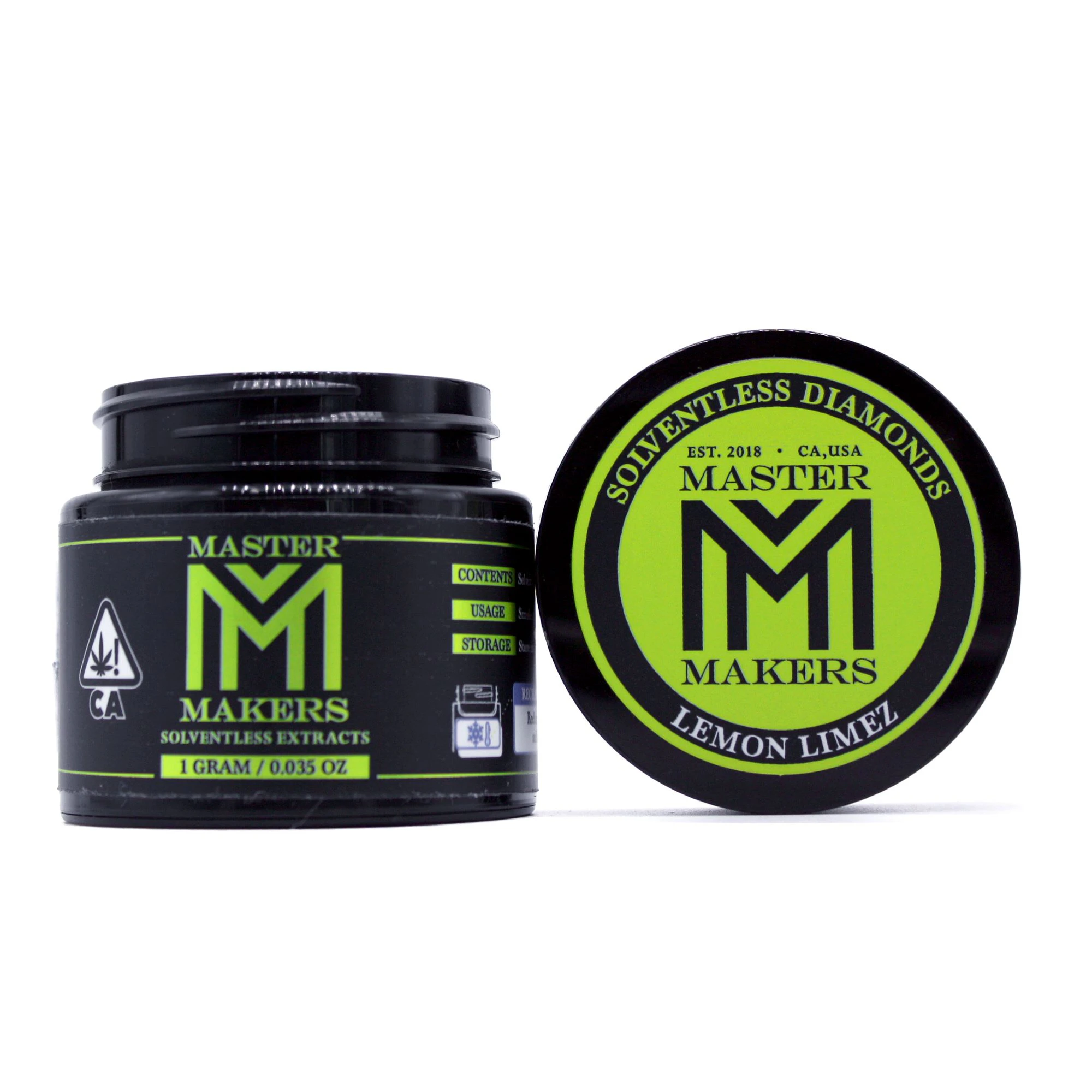 Master Makers - Master Makers - Lemon Limez - 1g Solventless Live Rosin Diamonds  Main Image