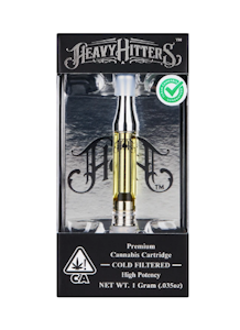 Heavy Hitters - Heavy Hitters Vape Cartridge 1g Malibu OG $60
