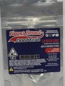 Farms Brand - LA Kush Cake 1g Cured Resin Cart - Farms Brand 