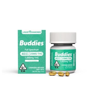 Buddies - Hybrid Liquid Diamonds Softgels - 1000mg (40 Capsules)