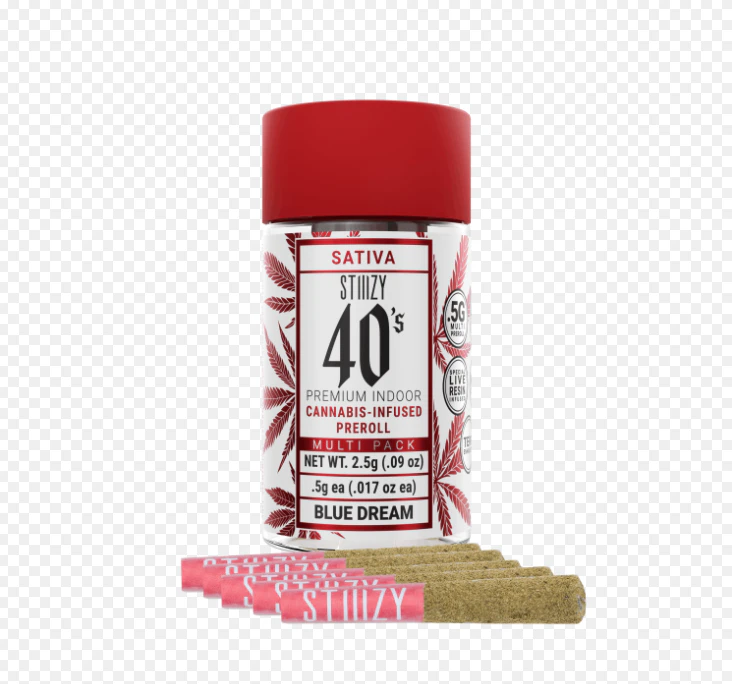 STIIIZY - Stiiizy - Blue Dream - 40's multi pack 5 Infused PreRolls Main Image