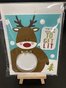 Bud Card - Reindeer