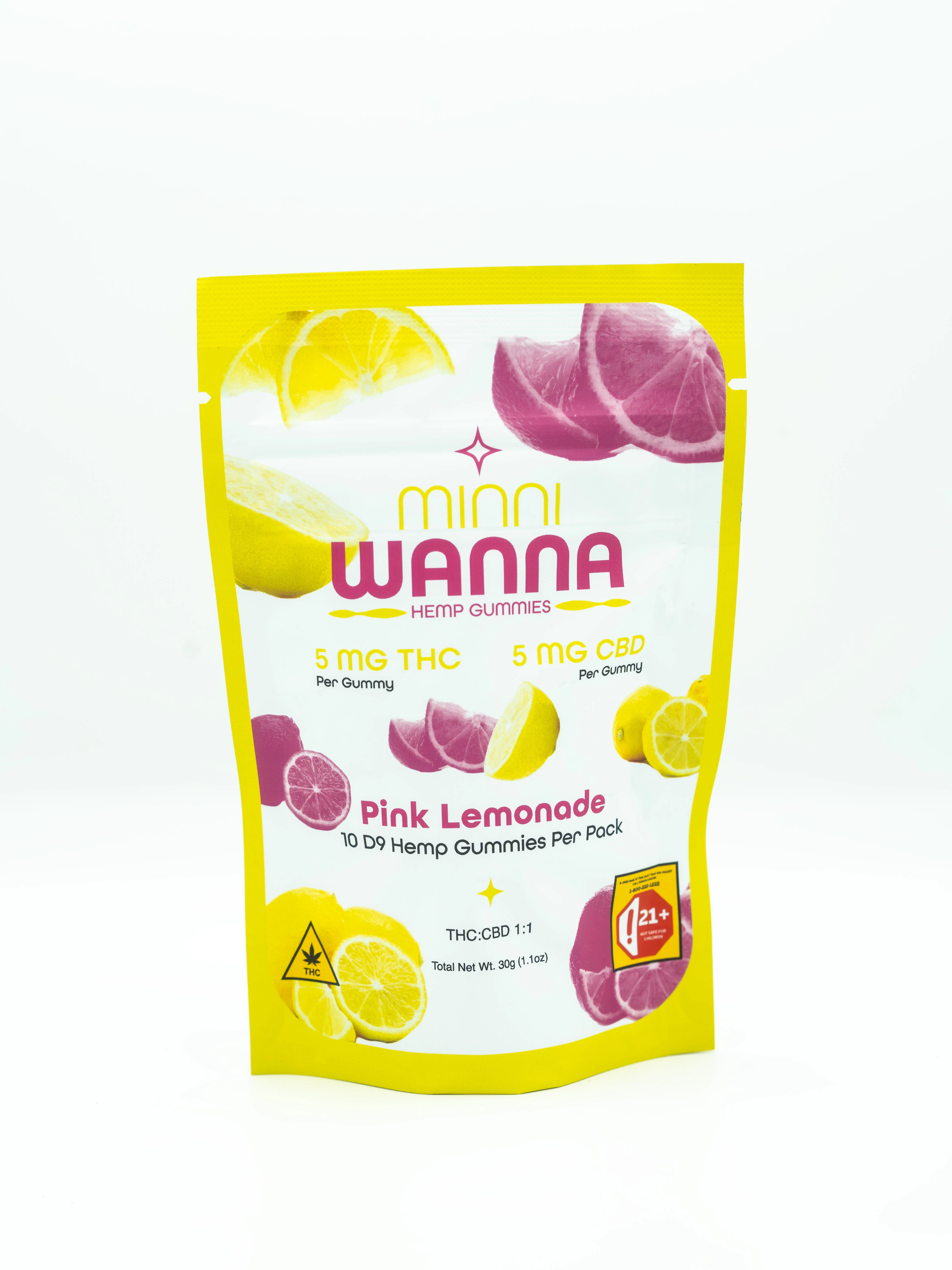 Minni Wanna - Minni Wanna | Pink Lemonade THC CBD  Gummies | 50mg THC Main Image
