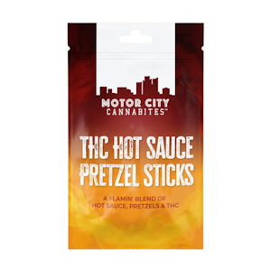 Motor City Cannabites - Hot Sauce Pretzel Sticks - 100mg