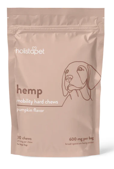 Holistapet - Holistapet CBD Mobility Hard Chews for Dogs - Pumpkin 600mg CBD - 30ct Main Image