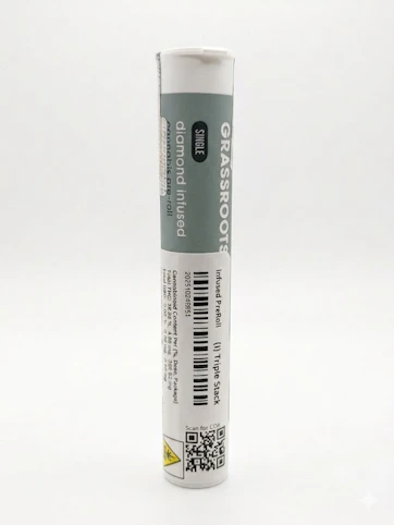 Grassroots - Triple Stack -Indica- 44.85% THC | 1g (Infused Pre-Roll) | Grassroots   -bb8 mid 2
