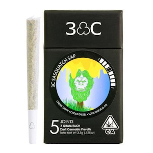 3C FARMS - 3C FARMS - Prerolls - Sasquatch Sap - 5PK - 3.5G