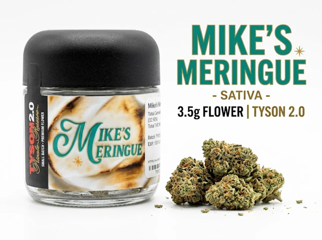 TYSON 2.0 - Mike's Meringue -Sativa- 28.27% THC | 3.5g Flower | TYSON 2.0 -S2