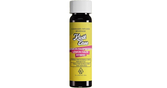 Kwik Ease - Kwik Ease - Lemon Raspberry Lemon Haze 1:1 THC:CBD Beverage - 200mg
