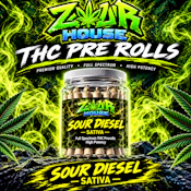 Zour House | Sour Diesel | 1 Pre-roll | Sativa | Pre-Roll