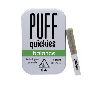Puff - 5g Grape Jelly Quickies Balanced Pre-Roll Pack (.5g - 10 Pack) - Puff