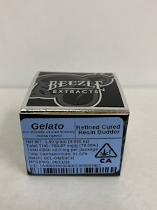 Gelato 1g Cured Resin Budder  - Beezle