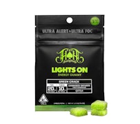 Heavy Hitters - 2:1 THCv Gummies - Lights On - Green Crack
