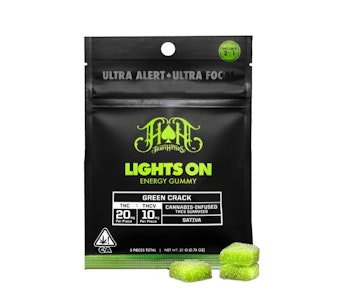 HEAVY HITTERS - Heavy Hitters - 2:1 THCv Gummies - Lights On - Green Crack