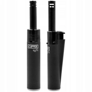 CLIPPER - SOFT BLACK MINI TUBE LIGHTER - CLIPPER