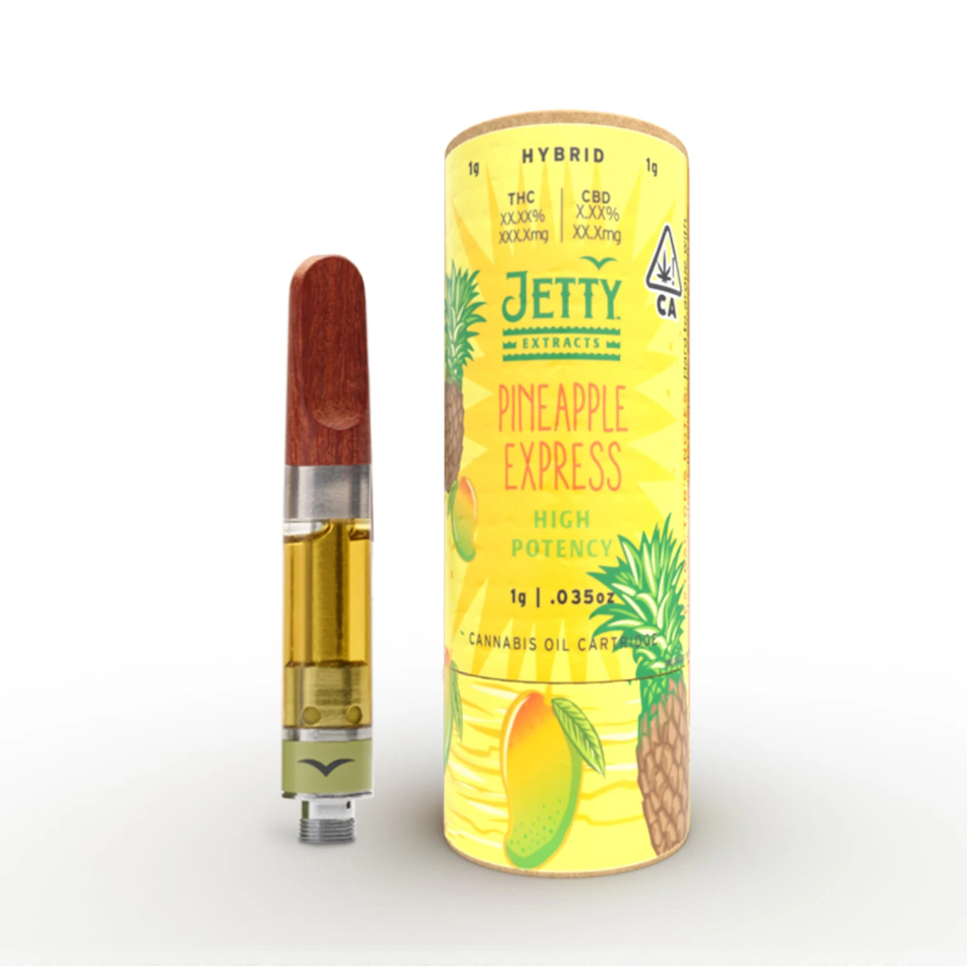 Jetty Extracts - Jetty Extracts - 1g High THC Cartridge - Pineapple Express Main Image